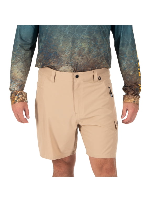 Men's Fishing Shorts, Tan Sesame, M
