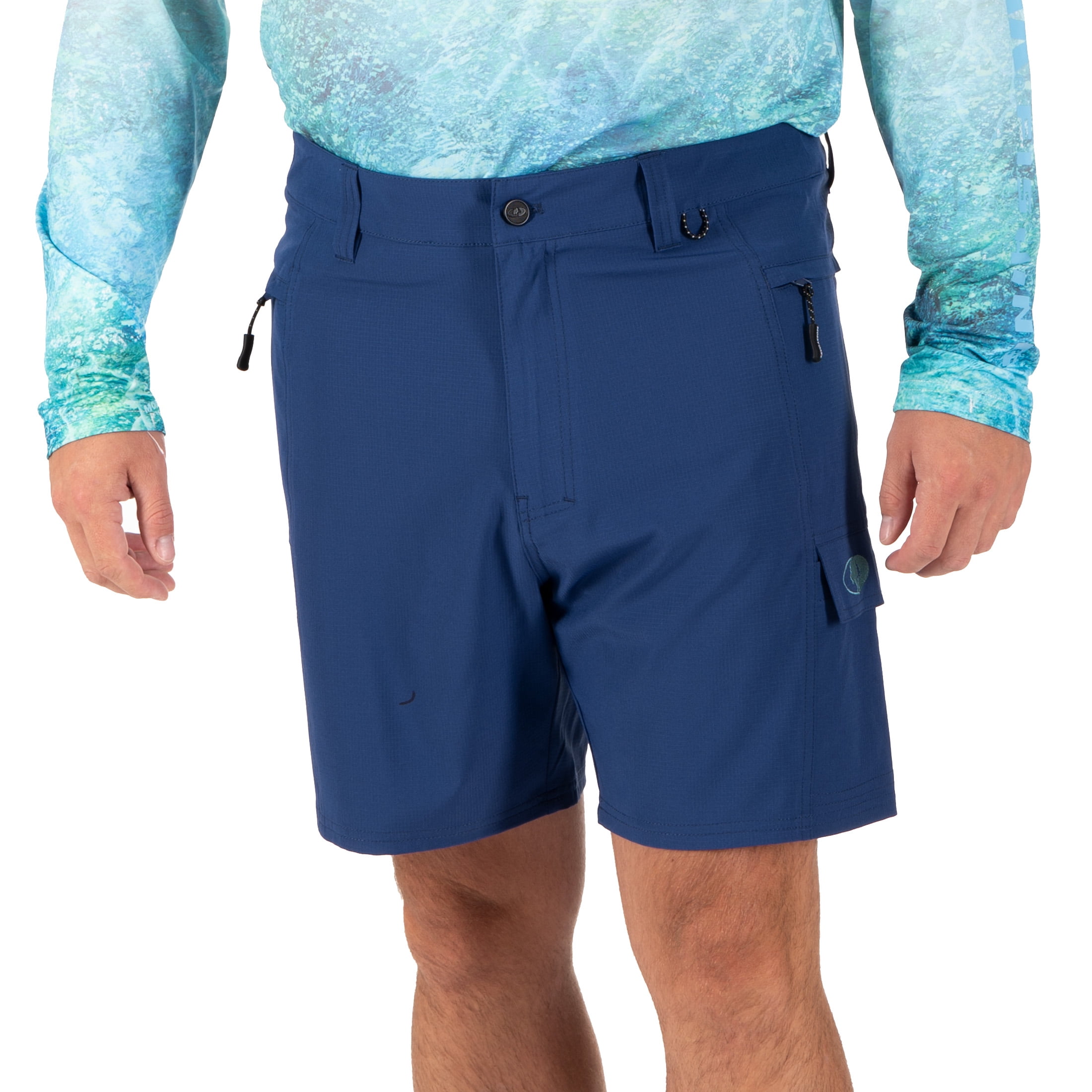 Men's Mossy Oak Board Shorts, Twilight Blue, S