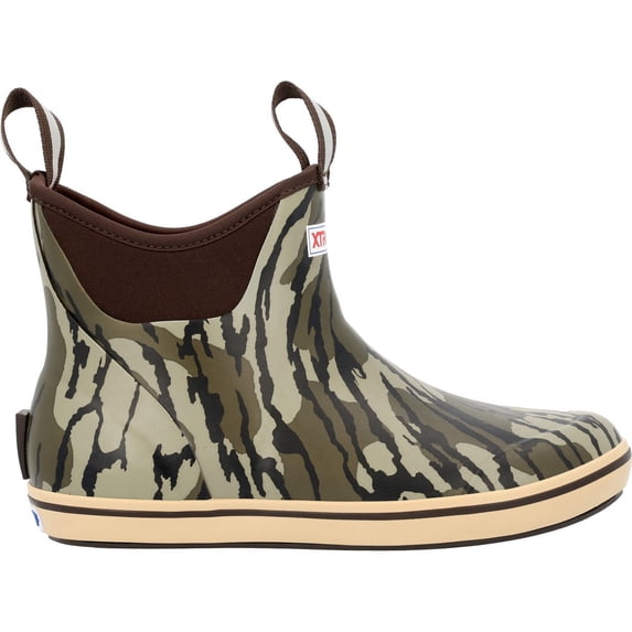 XTRATUF Men's Waterproof Rubber Shoes, 6 in Mossy Oak Camouflage Ankle ...