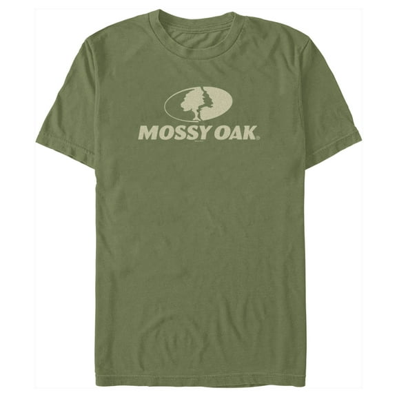 Men's Mossy Oak Classic Logo  Graphic Tee Military Green Small