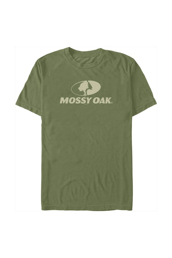 Men's Mossy Oak Classic Logo  Graphic Tee Military Green Small