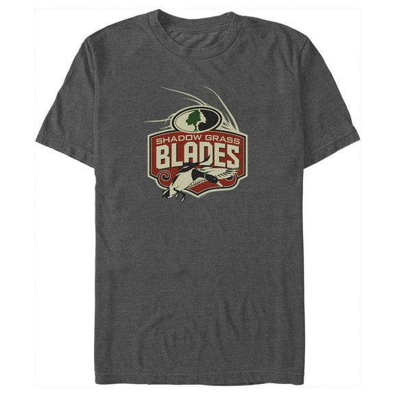 Men's Mossy Oak Color Shadow Grass Blades Logo Graphic Tee Charcoal Small