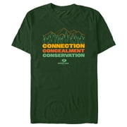 Men's Mossy Oak Connection Concealment Conservation  Graphic Tee Dark Green Medium