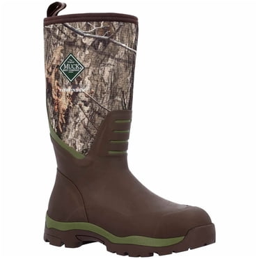 Muck Boots Men's Pathfinder 15" Waterproof Rubber Boots Mossy Oak Country DNA 10 D