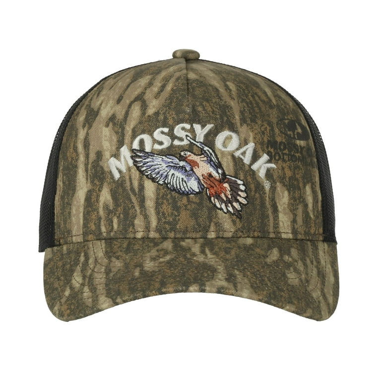 Men's Mossy Oak Dove Logo Embroidered New Bottomlands Camo 6 Panel