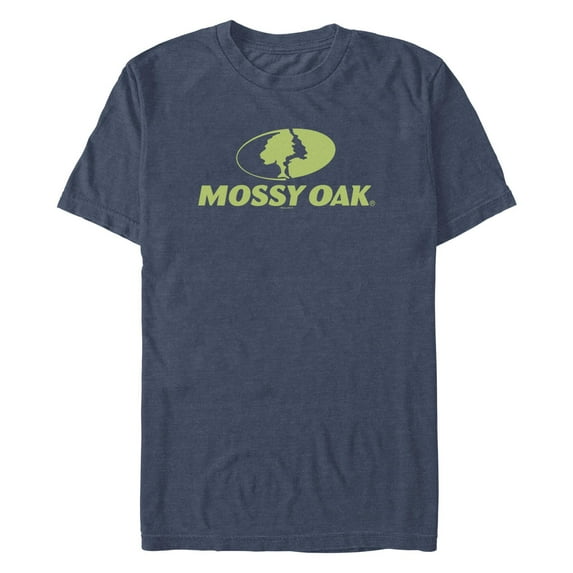 Men's Mossy Oak Green Classic Logo Graphic Tee Navy Blue Heather X Large
