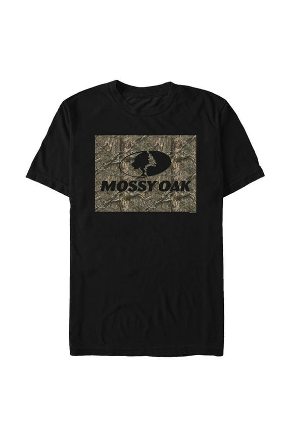 Men's Mossy Oak In the Woods Logo  Graphic Tee Black 2X Large