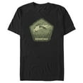 thumbnail image 1 of Men's Mossy Oak Mallard Green Badge Graphic Tee Black X Large, 1 of 5