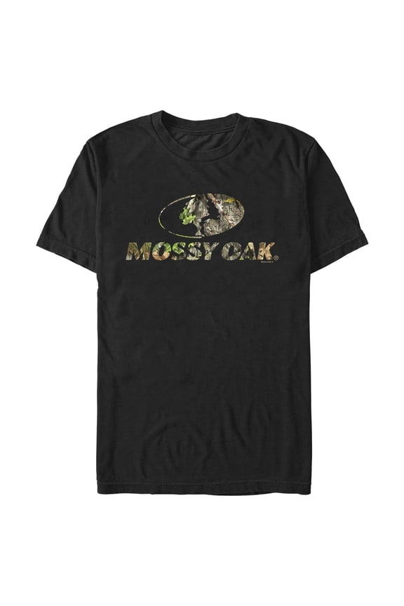 Men's Mossy Oak Natured Filled Logo Graphic Tee Black 3X Large
