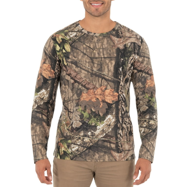 Men's Mossy Oak OPP Scent Control Camo Long Sleeve Tee Shirt 