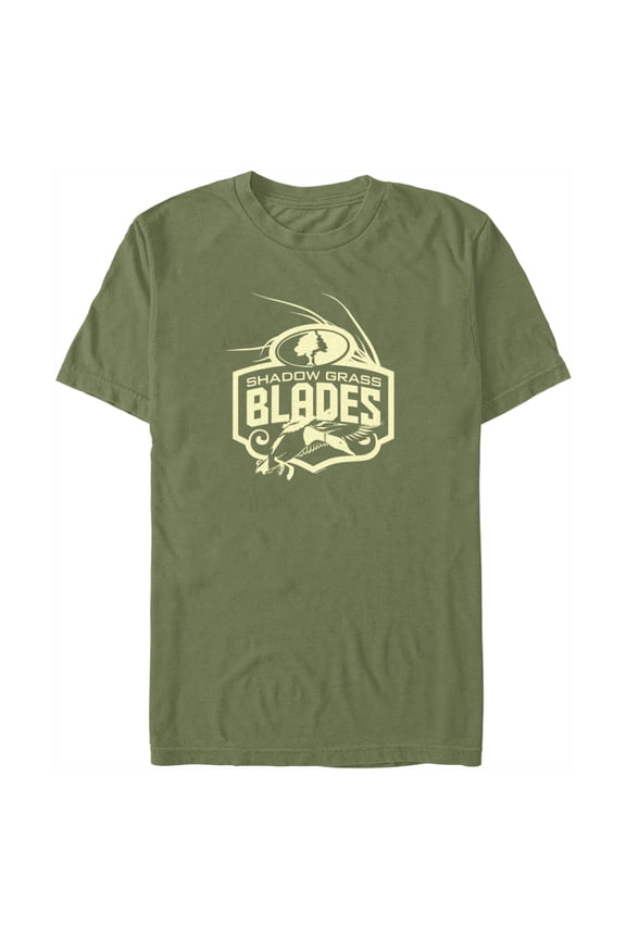Men's Mossy Oak Shadow Grass Blades Logo  Graphic Tee Military Green Medium