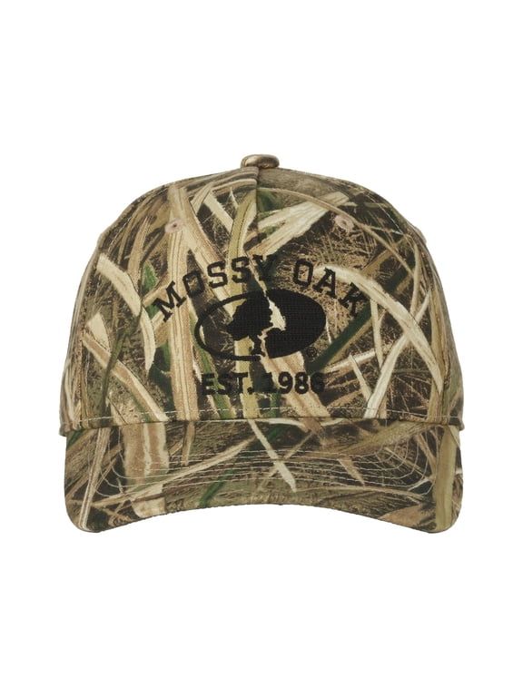 Shawdowgrass Blades Camo Cap, Hunting Hat for Men, Snapback, One Size, Adult, Brown Camo