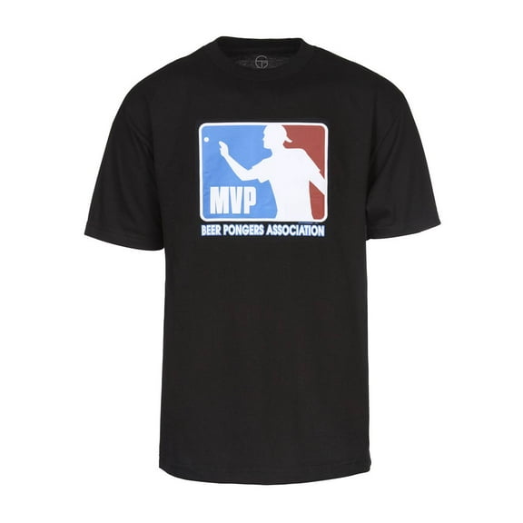 Men's Most Valuable Player T-Shirt - Beer Pong Champion, Black Small