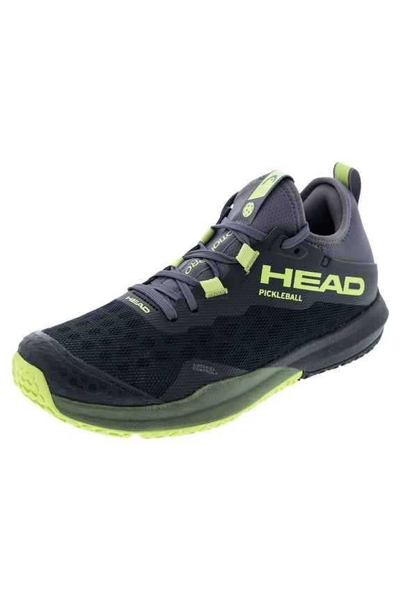 Men's Motion Pro Pickleball Shoes Black and Lime