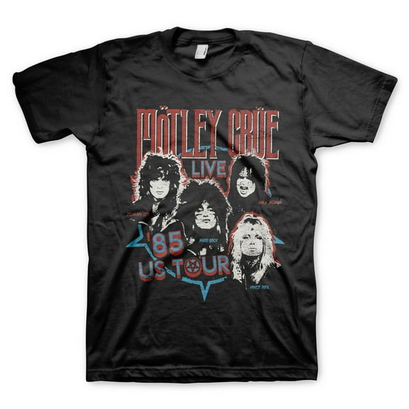 Men's Motley Crue Live 85 T-shirt XX-Large Black