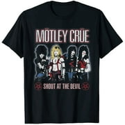 Mens Motley Crue Shout At The Devil T-shirt Large Black