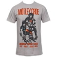 thumbnail image 1 of Men's Motley Crue Vintage World Tour 1983 Slim Fit T-shirt XX-Large Silver, 1 of 1
