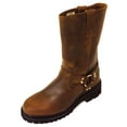 thumbnail image 1 of Men's Motorcycle Boots Engineer Harness Full Grain Leather 12" Classic Biker Riding, 1 of 3