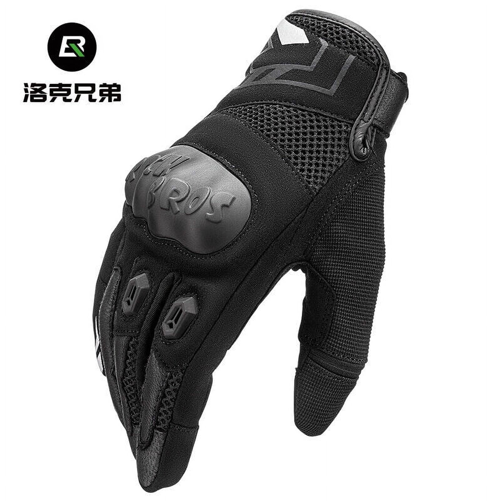 Men's Motorcycle Gloves, 3D Palme, Anti-fall Protect Finger Joints,Two-finger Touch Screen for Motorbike Racing Cycling Motocross Mountain Gloves M-XXL