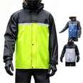 thumbnail image 1 of Men's Motorcycle Rain Suit, Two Piece Waterproof Riding Gear, Heavy Rain Jacket and Pants Set for Cycling and Outdoor Activities, 1 of 4