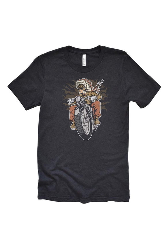 Men's Motorcycle Shirt, Bike Shirt, Motorbike Vintage Unisex Causal Short Sleeve T-Shirt Tees (Medium) Black
