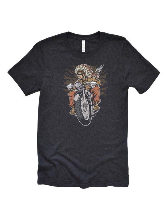 Men's Motorcycle Shirt, Bike Shirt, Motorbike Vintage Unisex Causal Short Sleeve T-Shirt Tees (Small) Black