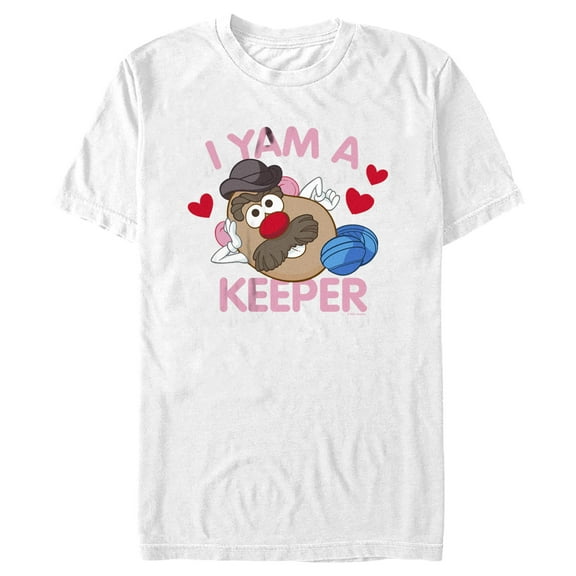 Men's Mr. Potato Head I Yam A Keeper  Graphic Tee White Large