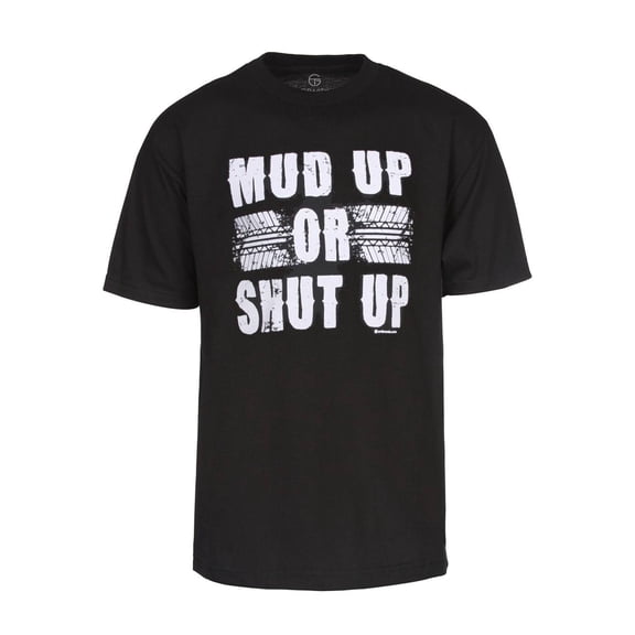Men's Mud Up or Shut Up Short-Sleeve Black T-Shirt - Small