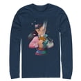 thumbnail image 1 of Men's Mulan Anime Reflection  Long Sleeve Shirt Navy Blue X Large, 1 of 3