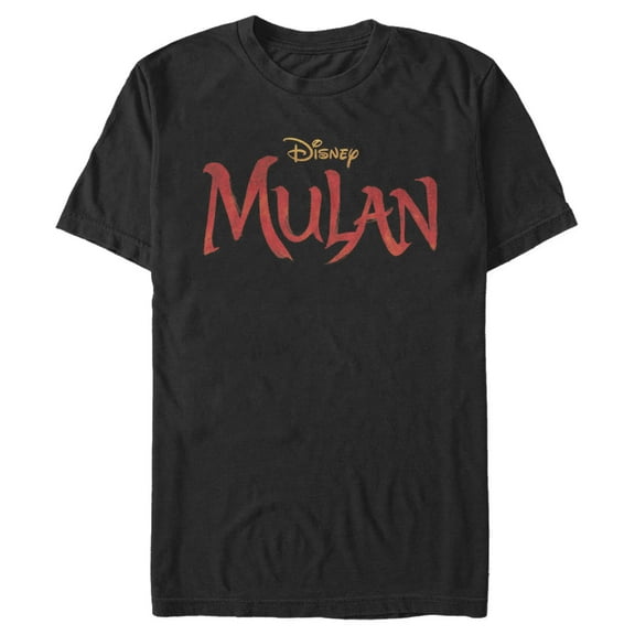 Men's Mulan Classic Logo Graphic Tee Black Medium