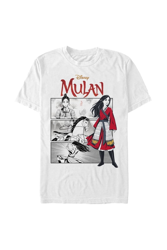 Men's Mulan Classic Panels Graphic Tee White Large