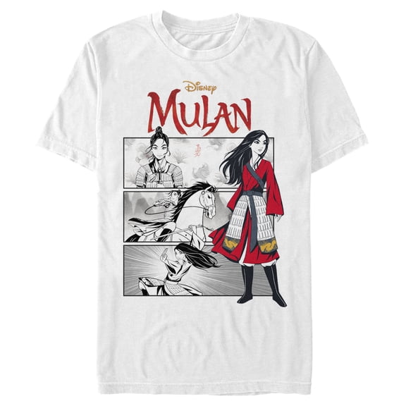 Men's Mulan Classic Panels Graphic Tee White Small