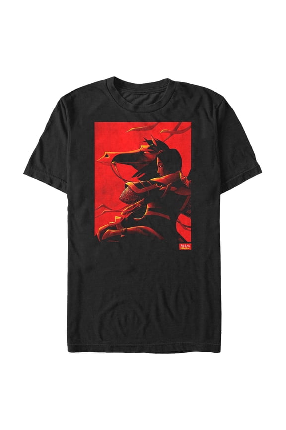 Men's Mulan Classic Poster Graphic Tee Black Medium