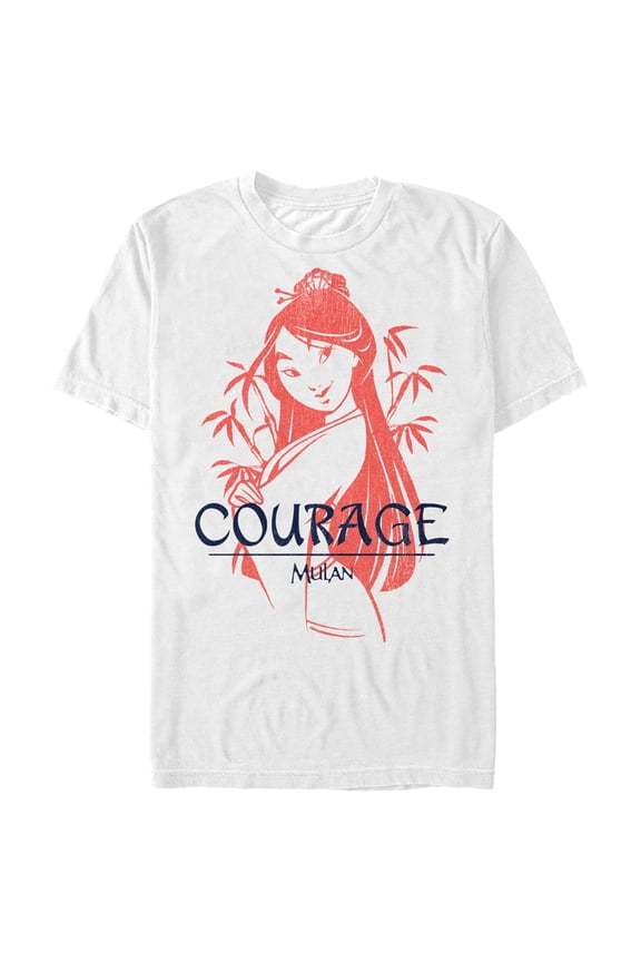 Men's Mulan Courage Graphic Tee White Large
