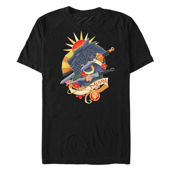 Men's Mulan Cri-Kee Dragon Logo  Graphic T-Shirt
