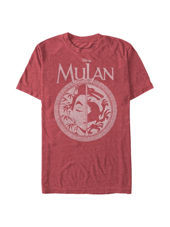 Men's Mulan Dynasty Divided Distressed Logo Graphic T-Shirt