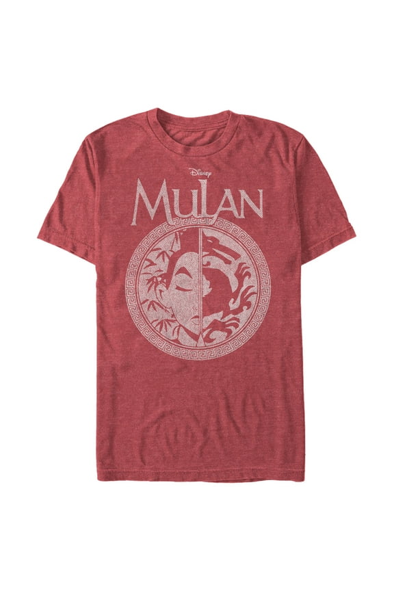 Men's Mulan Dynasty Divided Distressed Logo Graphic T-Shirt