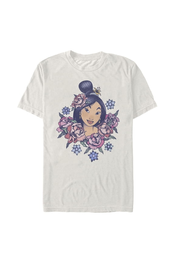 Men's Mulan Floral Portrait Graphic T-Shirt