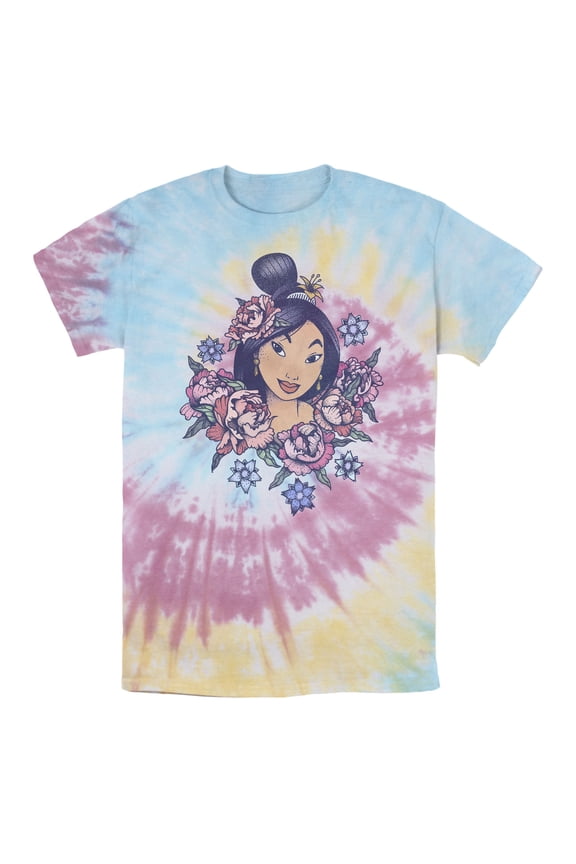 Men's Mulan Floral Portrait Graphic T-Shirt