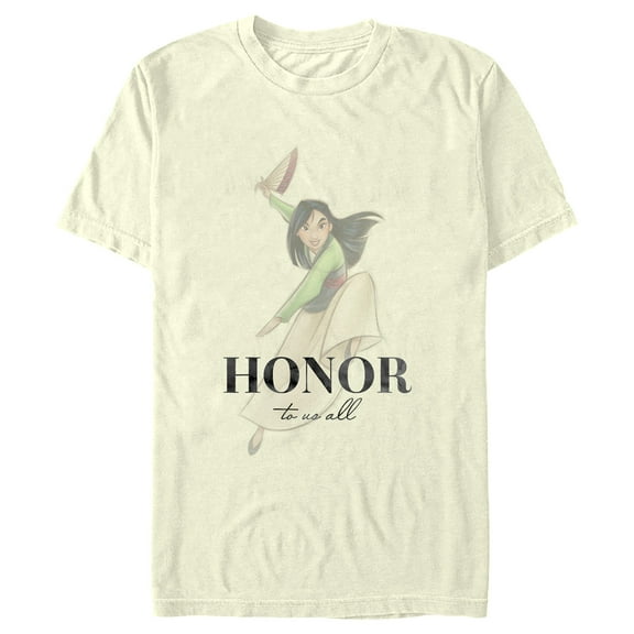 Men's Mulan Honor to Us All  Graphic Tee Beige 3X Large