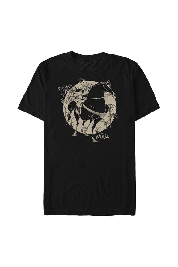 Men's Mulan Khan Bamboo Pose Graphic T-Shirt