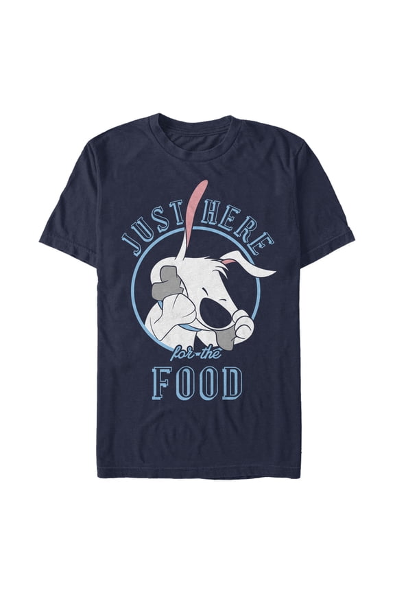 Men's Mulan Little Brother Here for Food Graphic T-Shirt