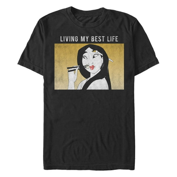 Men's Mulan Living My Best Life Meme  Graphic T-Shirt