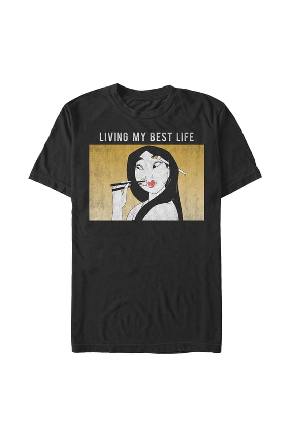 Men's Mulan Living My Best Life Meme Graphic T-Shirt