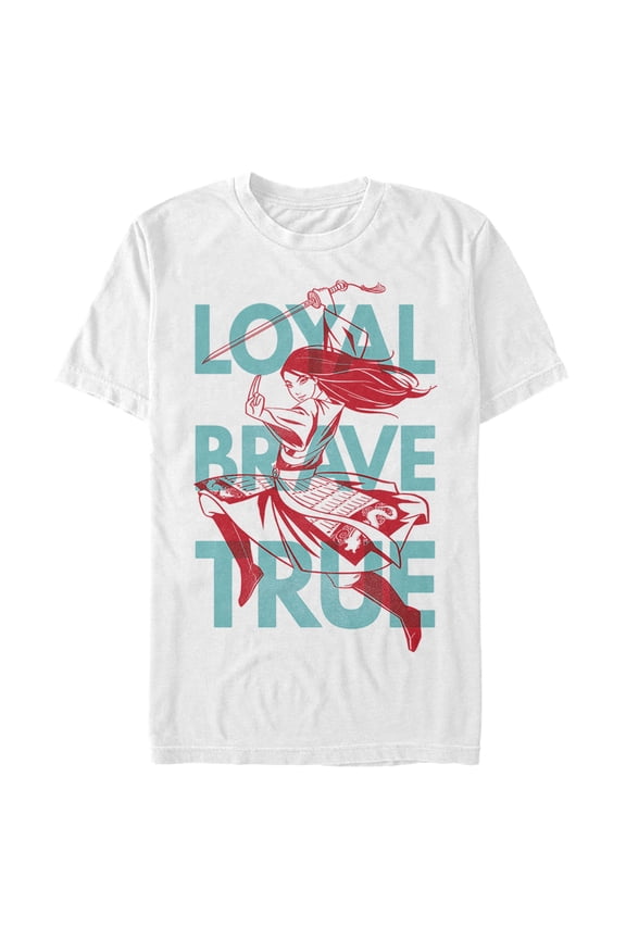 Men's Mulan Loyal Mantra Graphic Tee White Small