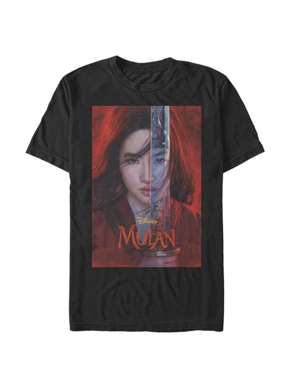 Men's Mulan Movie Poster Graphic Tee Black 3X Large