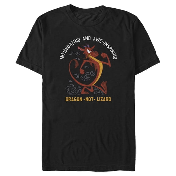 Men's Mulan Mushu Dragon Not Lizard  Graphic T-Shirt