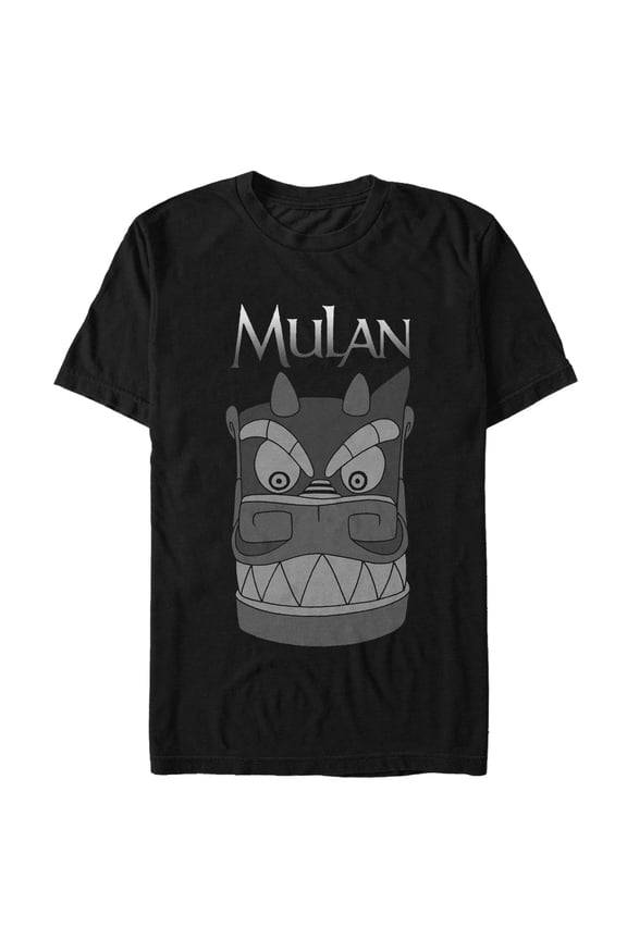 Men's Mulan Stone Dragon Graphic Tee Black 2X Large