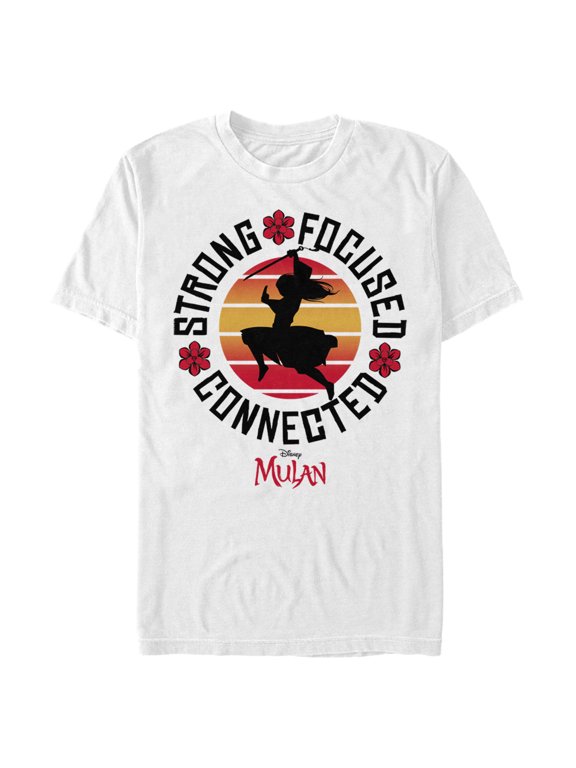 Men's Mulan Strong Focused Mantra Graphic Tee White 3X Large