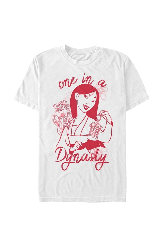 Men's Mulan Valentine One in a Dynasty Graphic Tee White 3X Large